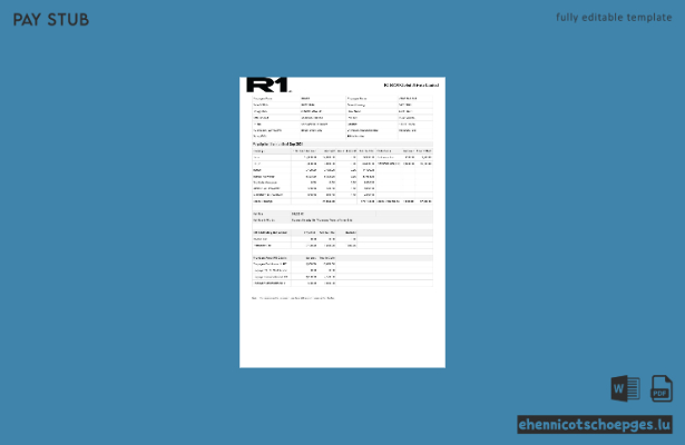 R1 RCM Global Pvt Ltd Gehaltsabrechnungsbeispiel Vorschau